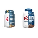 Dymatize ISO100 Hydrolysed Protein Powder, 25g von 100% Whey Isolate Protein, Gourmet Chocolate, 20 Servierungen Elite Casein Protein, 100% Micellar Casein, Rich Chocolate, 4 Pound