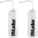Mueller Quart Bottle w/Straw, Natural Color w/ Black Letters (2-Pack)