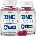 NEU AGE Zink-Gummien - 2 Packung - 50mg Hochimmun-Booster Zink-Ergänzung, Immunabwehr, Leistungsstarkes natürliches Antioxidans, Non-GMO - von New Age, 120 Count