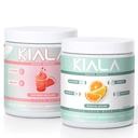 Kiala Nutrition Super Verts, Verts organiques Poudre, Spiruline et Chlorella Superfood Poudre, Sucre et Sans gluten Vegan, Spectra Blend, Pastèque et Tropical Slush 2 Pack