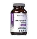 Bluebonnet Nutrition Beau résvératrol allié 500mg, Protéger l'intégrité de la peau*, non-OGM, végétalien, sans gluten, sans soja, sans lait, 30 capsules végétales, 30 portions