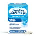Avantage digestif Capsules de défense contre la lactose (96 Compte en boîte), aide à briser la lactose et à se défendre contre l'attaque digestive, soutient la santé digestive et immunitaire, UFC
