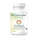 Dr Clark Store Omega-3 supplément à l'huile de poisson islandaise – 1000mg, 80 Softgels, soutient la santé cardiaque, cérébrale et articulaire