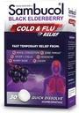 Sambucol Cold and Flu Relief Tablets - Homöopathic Cold Medicine, Cold Remedy for Adults, Black Elderberry for Colds, Zink Cold Remedy - 30 Count