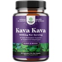 Kava Kava Root Extract Supplement 1000mg - Soutien à base de plantes agissant rapidement avec Kavalactones pour l'humeur équilibrée - Détendez les capsules calmantes pour le soulagement du stress et mieux dormir - 30 portions
