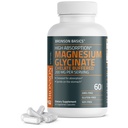 Bronson Magnesium Glycinate 200mg hohe Absorption Chelat gepuffert Gentle auf dem Stomach Non-GMO, 60 vegetarische Kapseln