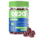 TEJA Sleep Support Gummies for Teens and Adults, 0.3mg Mélatonine Chewmy, Mélatonine Chewable, 30 Gummies