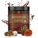 Mushroom Coffee - 5 Mushroom Adaptogen Mix - Lion's Mane Mushroom, Reishi, Cordyceps, Chaga, and Turkey Tail - Instant Mushroom Coffee for Gut Health, Immunity and Brain Boost-5.11 oz
