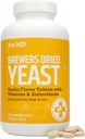 Levure d'ail et de bière pour chiens et chats - Antioxydants d'ail et de levure plus - Comprimés de levure de bière pour chiens et chats - Vitamine B 1 et Vitamine C - 500 ct