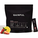 Gainful Hydration Powder Packets, Koffeinfrei mit Schlüsselelektrolyten Magnesium und Natrium, Energieunterstützung, Niedriger Zucker, Erdbeer-Lemonade, 21 Sticks