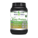 Erstaunliche Formeln Gras-Fed Whey Protein Pulver | 25 Gramm Proteinergänzung | Natürlicher Süßstoff und Geschmack | Enthält BCAA & EAA | Non-GMO | Made in USA (2 Lb, Unflavored)