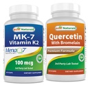 Meilleurs Naturals MK-7 100 mcg & Quercetin avec Bromelain