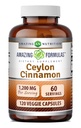 Erstaunliche Formeln Ceylon Cinnamon 1200 Mg | Vegetarische Kapseln | Non-GMO | Gluten-Free | Made in USA (1 Pack | 120 Count)