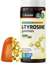 BIO KRAUTER L Supplément de Tyrosine Gummies - 1000 mg Résistance - 90 Chews végétaliens - Mood and Cognitive Support - L-Tyrosine Gummies - Formule à base de pectine