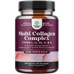 Fortgeschrittene Multi Collagen Peptide Pillen 120ct - Biotin und Kollagen Ergänzung mit BioPerine und Haar Haut Nägel Vitamine für Frauen Männer - Multi Pillen für Frauen mit Typen 1 2 3 5 & X