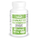 Supersmart Annatto Tocotriénols 100mg par jour (DeltaGold Vitamine E) - Supplément de tocotriénols (non-OGM et sans gluten) - 60 Softgels