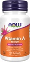 Vitamine A 10000 UI, 100 gels par les aliments actuels (paquet de 3)