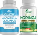 MOGO Glycinate de magnésium pur et Moringa Capsule - Superfood + Meilleur Minéral