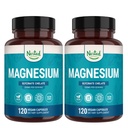Nested Naturals Magnésium Glycinat Chélalate - 200 mg Supplément de magnésium chélaté pour les crampes musculaires, la relaxation et le soutien du sommeil - 100% Albion TRACCS Glycinat de magnésium tamponné - 240 Capsules Vegan