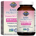 Jardin de la vie Probiotiques crus Femmes 50 et plus - 85 milliards de cultures vivantes - Supplément probiotique avec le yogourt bulgare et l'Europe de l'Est Culture kéfier sauvage - 90 capsules végétariennes