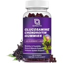 Glucosamine Chondroitine Gommies - 2- Pack, Extra Strength 1500mg Glucosamine avec MSM & Elderberry, Soutien de flexibilité, Meilleurs Cartilage & Supplément de Support Immune pour hommes et femmes - 60count (1 Pack)