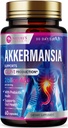 Akkermansia Probiotic Supplement - 2 Billion AFU GLP-1 Beilage mit Prebiotic Fiber - Akkermansia Muciniphila GLP-1 Probiotics for Women & Men - Digestive, Gut & Immune Support - 60 Kapseln