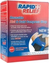 Schnelle Relief Deluxe wiederverwendbare heiße und kalte Kompresse - Kleine flexible Eispaket Heiße kalte Therapie Pack für Elbow, Knie & Gelenkschmerzen mit verstellbarem Riemen, Frost oder Mikrowelle
