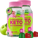 Keto Acv Gummies for Advanced Weight Loss, Apple Cider Vinegar Supplement with B12 - Gluten-Free, Vegan, Boost Metabolism and Energy, Support Digestive Health