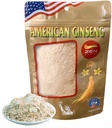 Poudre Zen Ginseng - 4 oz. Sac de ginseng Wisconsin américain - non-OGM, sans gluten - pour soupes, thés, café, jus, smoothies et cuisson.