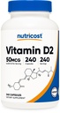 Nutricost Vitamin D2 Supplement (2000 IU) 240 Kapseln - Vegan, Non-GMO, Glutenfrei, Third-Party Getestet
