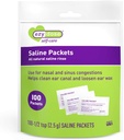 EZY DOSE Saline Rinse Packets, Paquets de recharge de sinus enroulés individuellement, Relief nasal, 100 comtes, fabriqués aux États-Unis