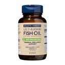 Wiley's Finest Wild Alaskan Fish Oil Easy Swallow Minis - Supplément d'huile de poisson Omega-3 pour adultes et enfants - Double-longueur 630mg EPA et complément naturel DHA - 60 Mini Softgels (30 portions)