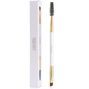 Docolor Augenbrauen Bürste Duo Augenbrauen Spoolie Professional Angled Augenbrauen Bürste Perfekt für Futter und Shaping Brows, Spoolie für Brows oder Lashes White