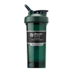 BlenderBottle Shaker Bouteille Pro Série parfaite pour les shakes protéiques et préentraînement, 28-Ounce, vert couleur pleine