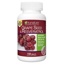 Graines de raisin tronquées et resvératrol 150 Softgels, bouteille