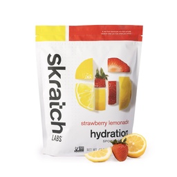 Schkrats Hydration Powder | Sport Drink Mix | Elektrolyte Pulver für Übung, Endurance und Leistung | Erdbeer-Limonade | 60 Servierungen | Non-GMO, Vegan, Kosher