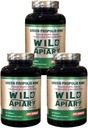 Generische 3 Flaschen Wild Apiary Brazilian Green Bee Propolis King Vegetable Softgels (120 caps)-Non Alcoholic, Wax Free, Sugar Free,