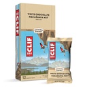 Clif Bars - Energy Bars - Weiße Schokolade Macadamia Nut Flavor - Made with Organic Oats - Pflanzenbasierte Lebensmittel - Vegetarisch - Kosher (2.4 Unnce Protein Bars, 12 Count) Verpackung May Vary