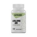 Supplément à l'acide lipoïque alpha NutraBio (ALA), 300mg – soutient la santé antioxydante, peut stimuler la production d'énergie et le bien-être, 90 Capsules végétales