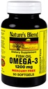 Mélange naturel Oméga-3 Huile de poisson 1200 mg 90 Softgels