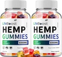 Life Boost Hemp Gummis - mit Hanf Seed Extract LifeBoost Hanf Gummis Tinnitus Kräuterergänzung, Gesundheit und Wellness Unterstützung, All Natural Life Boost Hemp Gummy (2 Pack - 120 Gummis)