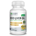 COD Leberöl | 300 Softgels | Natürliche Quelle von Omega 3 Fettsäuren | Dreifache Stärke | Beste Immungesundheit, gesunde Knochen & Muskel Nahrungsergänzung |