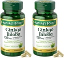 Nature's Bounty Ginkgo Biloba Standardisierte Extrakt 120 mg, Kräuterflaschen, Kapsel, 100 Count, Packung von 2