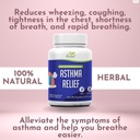 Relief de l'asthme - Supplément de soutien pulmonaire pour aider à maintenir la santé pulmonaire et respiratoire globale - Supplément 100 % naturel à base de plantes