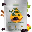 Plant People WonderBurn Métabolisme & Cravates Contrôle Gummies, Zéro sucre, Ripe Mango Flavor (60 comte)