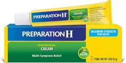 Préparation H Crème hémorroïde avec Aloe pour le soulagement multisymptôme - 1.8 Oz Tube