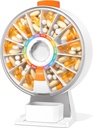 Zoksi große Spaß Pille Dsipenser, Tägliche Pille Box für 7 oder 14 Tage, Wand-Mountable oder Tischplatte Wöchentliche Pille Organizer Halt für Medizin, Vitamin oder Ergänzungen, Pillen Fall mit Easy Press Button (Weiß)