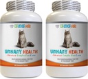 Supplément UTI pour chat - CAT Formule de santé urinaire - Soutien de la santé de la vésicule - Complexe naturel - Extrait de canneberge pour chats - 2 bouteilles (180 gâteries)
