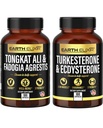 Elixir Terre Fadogia Agrestis 600mg et Tongkat Ali 500mg + Turkestérone1000mg et Ecdysterone 1000mg Compléments (180 capsules)
