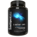 Laboratoires intelligents 1MG 5-MTHF Méthylfolate, 120 Capsules, 120 Jours d'approvisionnement, supplément d'acide folique de meilleure valeur comme quatrefolic, folate activé, 1MG = 1000mcg, 5 méthyltétrahydrofolate